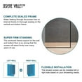 thumbnail image 2 of Serene Valley 34 x 72 Inch Tempered Glass Stand Alone Shower Screen, Black, 2 of 8