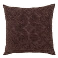 thumbnail image 1 of Better Trends Chocolate Euro Sham 100% algodón chenilla colcha suave y acogedora con mechones apto para secadora (26 x 26 Euro Sham) Colección Ashton, 1 of 3