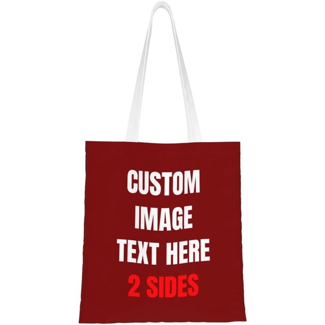 Custom Tote Bag Bags With Logo Personalized Custom Bags Shopping Bags Reusable Grocery Bags Bulk - Add Your Text Image