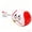 Red, variant on HBYJLZYG Expression Sandbag Toy, Soft Leather, 2 in, Kids Toss Game, Safe Play, Durable Construction, Assorted Colors, Single Pack Toy