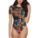 thumbnail image 1 of Balery Whimsical Animal Spiral Body de cuello redondo de manga corta para mujer Tops de manga corta Tops básicos-XX-Large, 1 of 7