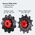 thumbnail image 3 of DJC Bike Ceramic Bearing Pulley Wheel 2pcs Guide Roller Jockey 11T 12T 13T 14T 15T 16T 17T MTB Road Bike Rear Derailleur, 3 of 9