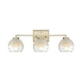thumbnail image 1 of Elliott 3-Light Vanity Light in Brushed Champagne Bronze with Alabaster Shade, 1 of 1