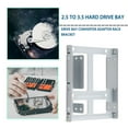 thumbnail image 2 of Aluminum 2-Bay 2.5 Inch SSD HDD Hard Disk to 3.5 Inch Drive Bay Converter Adapter Rack Bracket With 12 Screws, 2 of 8