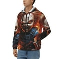 thumbnail image 2 of Lsque Chucky for Mens Full-zip Hoodie, Zip-up Pullover Hooded Sweatshirt, Kangaroo Pocket Hoodie Ideal for Daily Wear, Travel, and Home-Small, 2 of 8