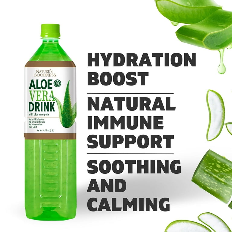 Nature's Goodness Aloe Vera Drink with Pulp Original Flavor - 50.7 Fl Oz  (1.5 L)