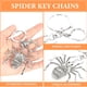 thumbnail image 3 of 1pc creativo araña forma llavero colgante único diamantonamiento clave encanto, 3 of 6