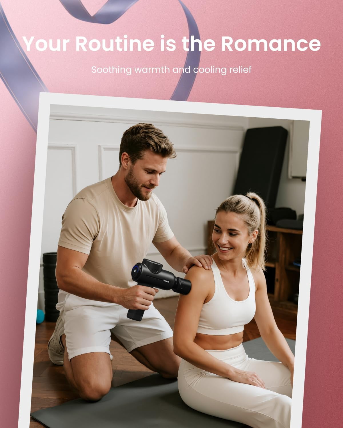 RENPHO Massage Gun with Heat and Cold, Gifts for Women Men Mom Dad, Portable Muscle Deep Tissue Handheld Massager for Back and Neck