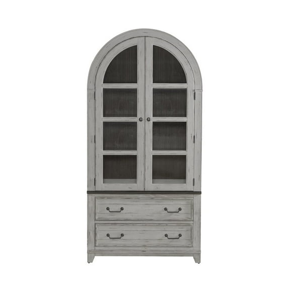 Liberty Furniture Industies, INC River Place Curio Cabinet in Pine Solids & Veneers