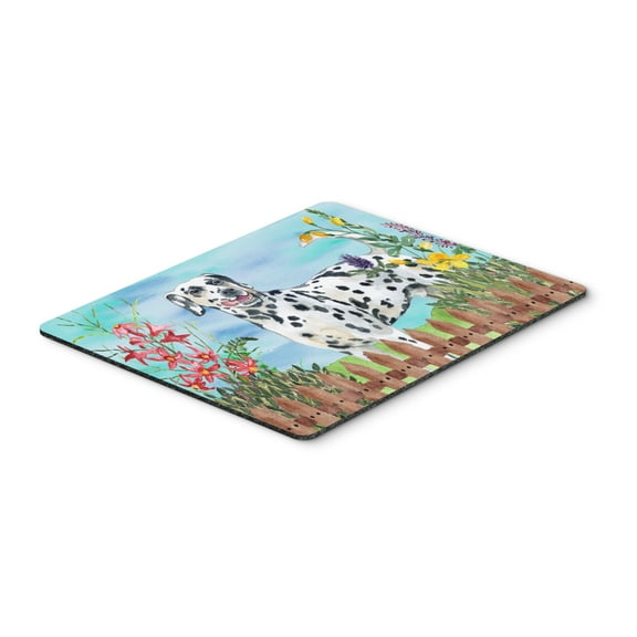 Dalmatian Spring Mouse Pad Hot Pad or Trivet