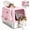 Pink, variant on Stainless Steel Dog Proof Cat Litter Box, Large Enclosed Metal Litter Pan with Lid, Anti-Leak High Sides, Front Entry Top Exit for Big Cats & Multi-Cat Home, Includes Scoop