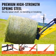 KFFKFF 49 Hay Spear Bale Spears Skid Steer Loader Tractor Attachment 1600lbs
