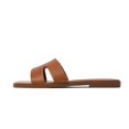 thumbnail image 3 of Slide Sandals Stratuxx Kaze vestido plano con punta abierta para mujer, negro, 3 of 9