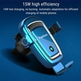 thumbnail image 2 of Chargeur de Voiture Sans Fil 15W Support de Charge Rapide pour Téléphone Android et IOS, 2 of 6