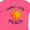 thumbnail image 4 of Inktastic Daddy's Little Peach Cute Peach Heart Boys or Girls Toddler T-Shirt, 4 of 5