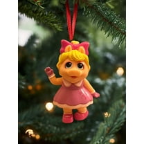 ORNAMENT Baby Miss Piggy Muppet Babies Figure Figurine Charm 3” Dangler Holiday