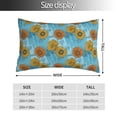 thumbnail image 2 of Pofeuu Sunflowers Print Polyester Microfiber Plush Pillowcases, Super Soft and Cozy Pillow Case Covers with Envelop Closure（Pillow core not included）-16"x24", 2 of 6