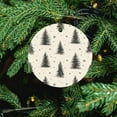 thumbnail image 5 of Ceramics Ornaments Christmas Holiday Ceramic Double Sided Tree Xmas Ornament Pine Trees And Snowflakes Keepsake Funny Christmas Hanging Tree Decor Ornament Holiday Present, 5 of 5