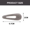 thumbnail image 2 of Pinzas para el cabello con forma de hoja de ácido acético, pinzas para el cabello huecas con diseño geométrico, lindos accesorios para el cabello para mujeres y niñas, color gris, 2 of 5