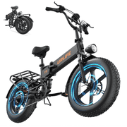 URLIFE 750W Folding Electric Bikes for Adult,20'' 4.0 Fat Tire Ebike,20Mph Max Speed,48V 13Ah Removable Battery,Commuting E Bike UL2849,Class 2