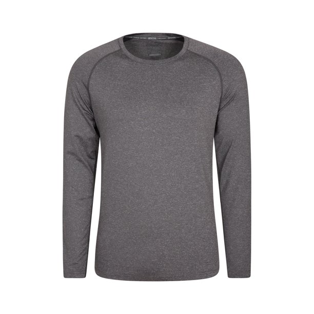 Mountain Warehouse - Camiseta Interior Deportiva de Rayas de IsoCool para Hombre (Gris)