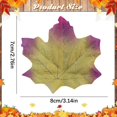 thumbnail image 5 of Fall Leaves, Fake Fall Leaves Autumn Maple Leafs, Fall Leaves for Crafts, Artificial Faux Fall Foliage,Fall Party Table Wedding Decor, Fall and Thanksgiving Decorations, 5 of 5