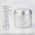 thumbnail image 2 of Aluminum Outdoor Set Pot Picnic Kettle Frying pan Camping Picnic Hanging Pot Portable Cooker Camping Pot Set, 2 of 6