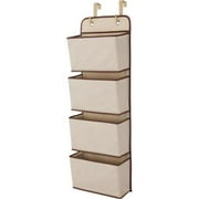 Delta Children 4-Pocket <mark>Organizer</mark>, Beige - Storage - Organization - Easily Hangs Over Any Door or On the Wall BEIGE