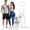 White and Pink, variant on ERGOLIFE Stair Stepper for Home, New Version 6 Adjustable Resistance Vertical Climber Cardio Exercise Machine, Folding Stair Climber for Full Body Workout with Adjustable Handlebar