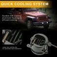 thumbnail image 4 of Pair 4 Inch LED Fog Lights Front Bumper Driving Lamps for Jeep Wrangler JK JL JT, 4 of 5