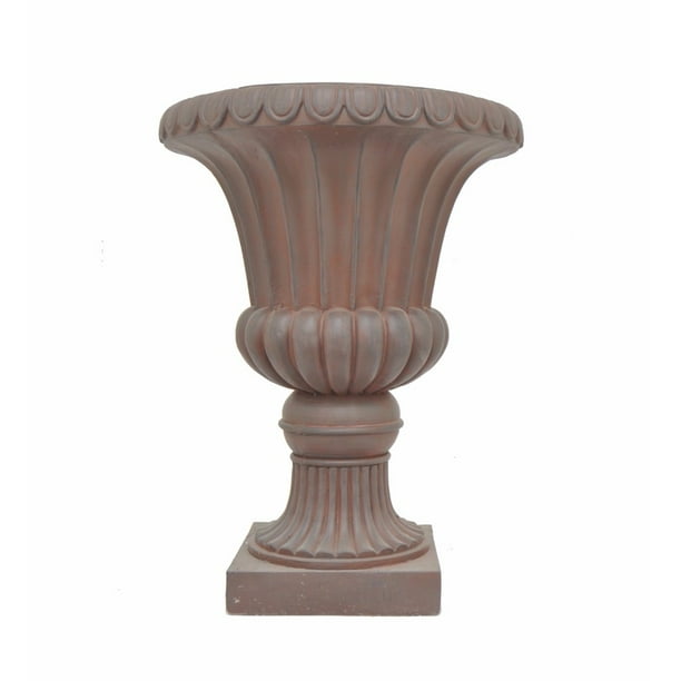 48218 Resin Urn Planter Large Benzara