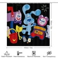 thumbnail image 2 of Blue'S Clues 4 Pcs Shower Curtain Sets with 12 Hooks Non-Slip Rugs U-Shaped Bath Mat, Toilet Cover, Bathroom Sets with Shower Curtain And Rugs And Accessories, 2 of 8
