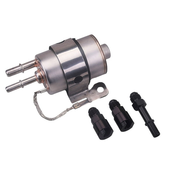 relayinert Argent Fiable Filtre à Carburants en Acier Inoxydable Régulateur de Voitures et avec Accessoires Complets 1PCS