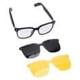 thumbnail image 1 of Lunettes AI Traduction 100+ Langues Temps Réel Intelligent pour Voyage Social Écouter de la Musique Appel avec Micro Haut-Parleur Lentille Polarisée SG-19, 1 of 7