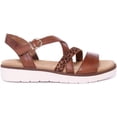 thumbnail image 2 of Remonte Jocelyn Women's Leather Sandal With Ankle Strap In Brown Size 8, 2 of 6