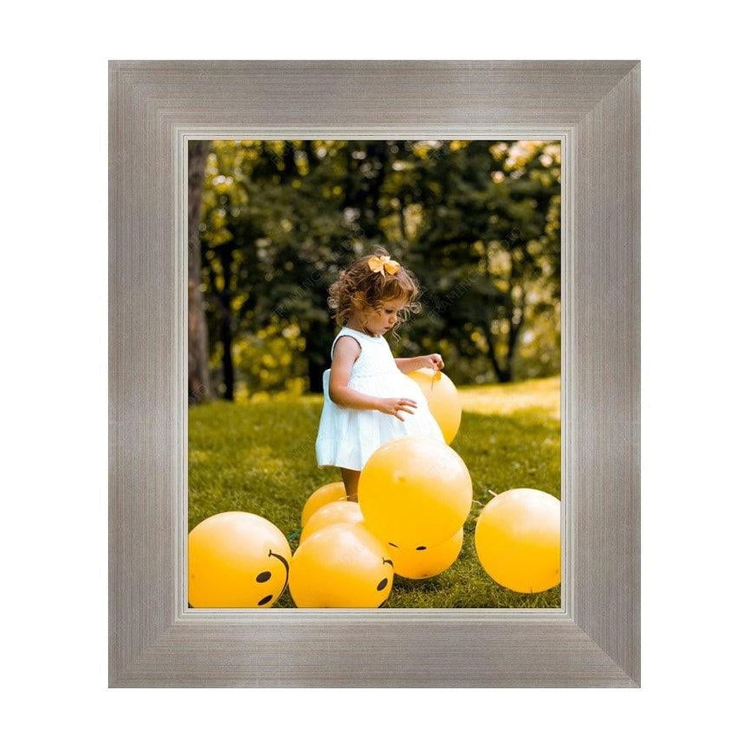 SILVERSTEIN　A-FRAME Brushed Silver Brushed Metal Silver Picture Frame Industrial Framing