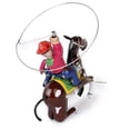 thumbnail image 3 of Vaquero de juguete de hojalata de cuerda automática vintage con coleccionable de lazo perfke Juguete de hojalata, 3 of 8