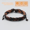 thumbnail image 4 of Miangastore Braided Bracelet for Men Noble and Cool Multi Color Synthetic Material One Size Fits All, 4 of 8
