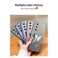 thumbnail image 6 of Slim Case for Samsung Galaxy M54 Cover Electroplated Silicone with Bling Butterfly Stand Phone Case for Samsung M54 with Glitter Card Anti-Fingerprint Cover Compatible with Galaxy M54 Shell, 6 of 7