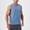 Blue, variant on WIZUTIZ 2026 Mens Workout Tank Tops Swim Shirts Quick Dry Running Sleeveless Protection Muscle Tees Blouse