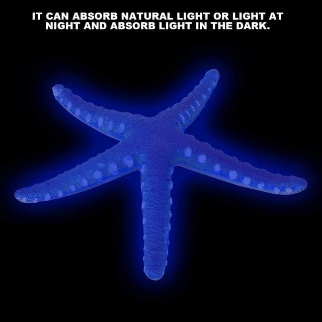 Decretación de Estrellas de Mar, Decretación de Acuario Adornos de Estrellas de Mar Simulación Luminosa Estrella de Mar Adorno para Caja de Peces Hogar Decretación