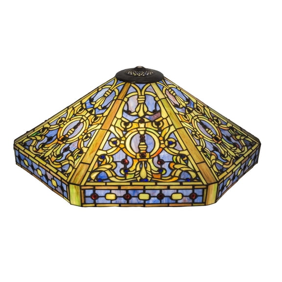 Meyda Tiffany 10116 Tiffany Elizabethan 10.75" Tall Lamp Shade - MultiColor