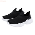 thumbnail image 2 of LYHaoo Boys Breathable Mesh Sneakers Lightweight Barefoot Slip-On Walking Shoes For Kids Outdoor Running,Black,Sizes 12(7.09") Little Kid, 2 of 7