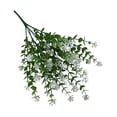 thumbnail image 2 of Artificial Flowers, Faux Flowers, Artificial Camellia Bouquet Plastic Artificial Flowers Realistic Greenery Arrangement Wedding Aisle Decor & Event Scene Home Spring Decor White 1Pcs, 2 of 9
