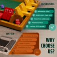 thumbnail image 4 of Tablero de madera Shut The Box Game para 4 jugadores, 35 cm, 4 of 9