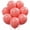 Pastel Coral Pink, variant on Biodegradable Natural Rubber Latex Balloons 50 pcs Pastel Assorted 10 Inch, Plastic-Free Alternative Matte Color Durable Thickened Extra Strong Helium Float, for Wedding Decor Rainbow