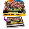 WWE WrestleMania Edible Cake Image Topper Personalized Picture 1/4 Sheet (8"x10.5")