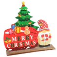 thumbnail image 1 of Letrero de mesa de madera de Navidad, decoración de muñeco de nieve, letrero de mesa, fiesta de invierno, 1 of 4