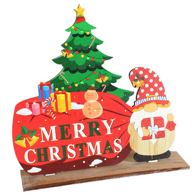 Letrero de mesa de madera de Navidad, decoración de muñeco de nieve, letrero de mesa, fiesta de invierno