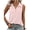 Pink, variant on Womens Summer Blouses Comfort Soft Sleeveless Casual Tank Tops Office Work Tank Light Gray Polo Shirts Size XL
